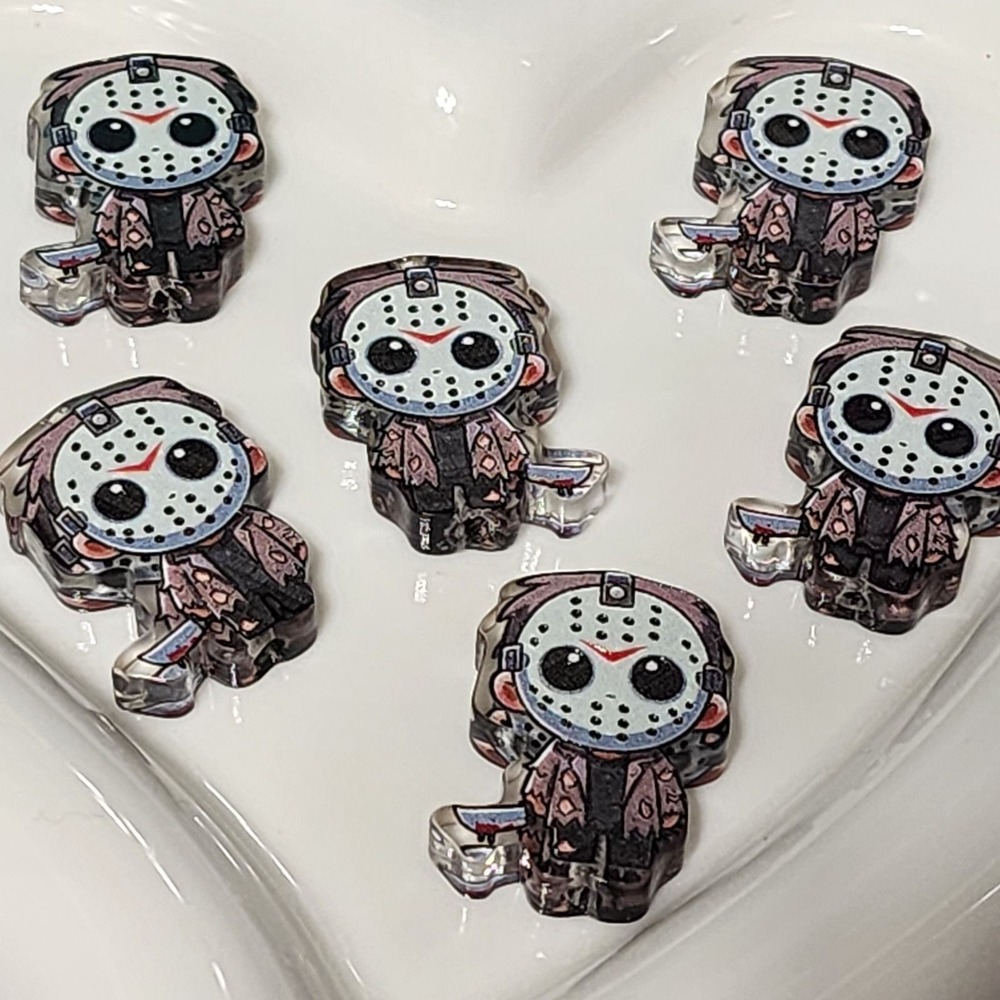 Horror 2 Pcs Focal Beads Beaded Pen Jewelry Making Acrylic Halloween